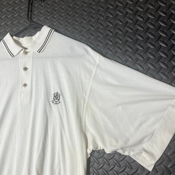 White Cutter and Buck Polo/Golf Shirt La Jolla 100% Pima Cotton Mens Size Large - Picture 2 of 7